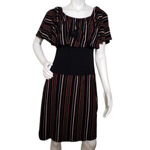 Garnet Hill Womens Knee Length Pockets Dress Comfort Beachy Coastal Size Medium